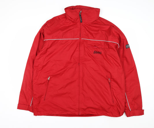 Atlant Active Wear Men's Red XL Windbreaker Jacket Waterproof
