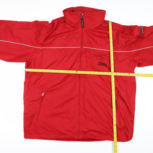 Atlant Active Wear Men's Red XL Windbreaker Jacket Waterproof