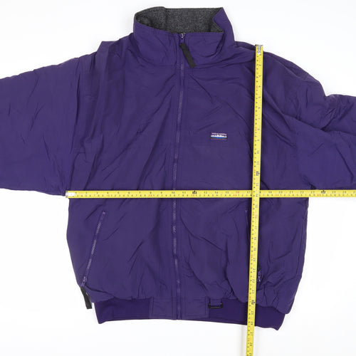 White Sierra Men’s Purple XL Bomber Jacket Outdoor Nylon Winter Coat