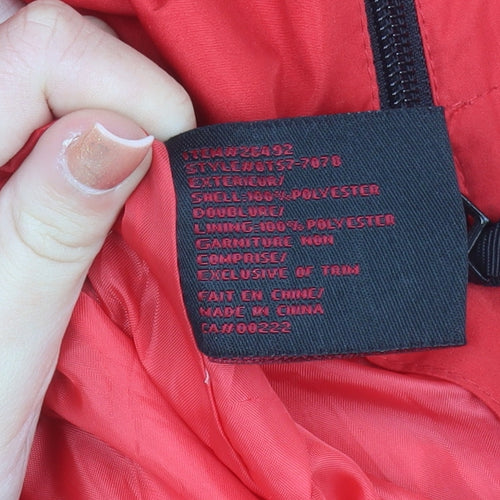 Alpine Tek Men Red XL Waterproof Hooded Parka Jacket