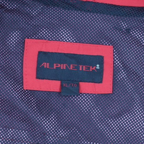 Alpine Tek Men Red XL Waterproof Hooded Parka Jacket