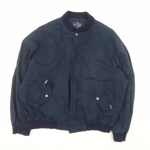La Paz by Catalina Men's Navy Bomber Jacket XLT Cotton Blend