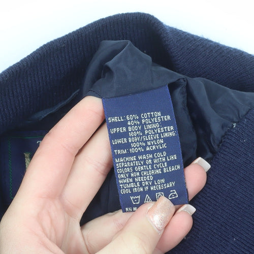 La Paz by Catalina Men's Navy Bomber Jacket XLT Cotton Blend