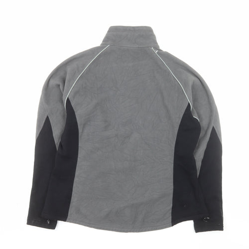 REI Men's Grey Full Zip Fleece Jacket XL Outdoor Hiking