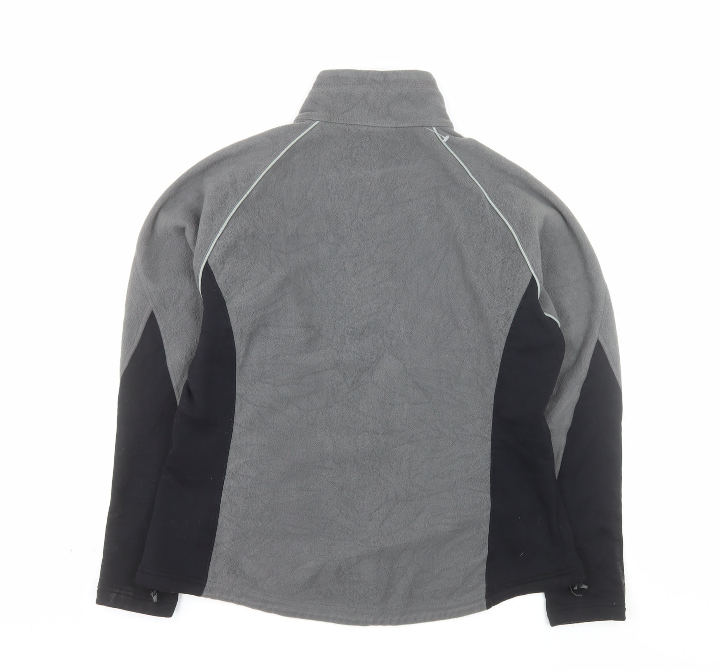 REI Men's Grey Full Zip Fleece Jacket XL Outdoor Hiking
