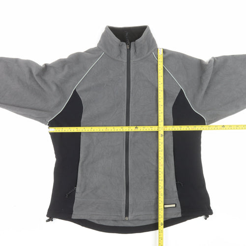 REI Men's Grey Full Zip Fleece Jacket XL Outdoor Hiking