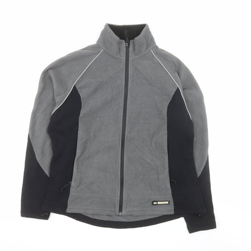 REI Men's Grey Full Zip Fleece Jacket XL Outdoor Hiking