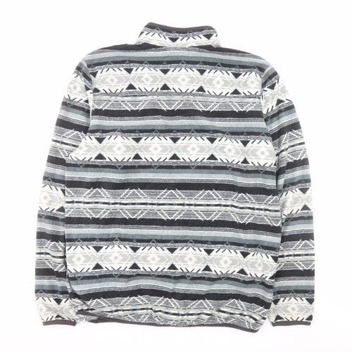 Eddie Bauer Men’s Grey Aztec Fleece Henley Sweatshirt 3XLT