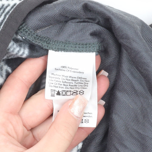 Eddie Bauer Men’s Grey Aztec Fleece Henley Sweatshirt 3XLT