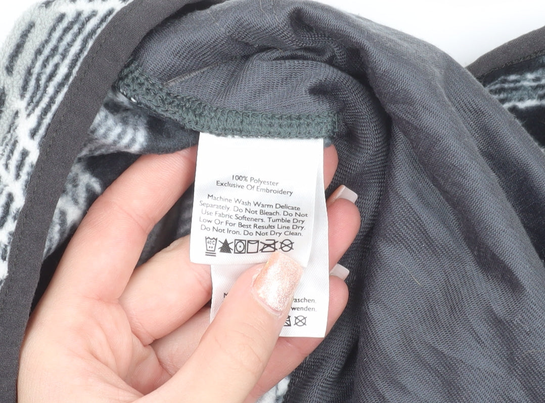 Eddie Bauer Men’s Grey Aztec Fleece Henley Sweatshirt 3XLT