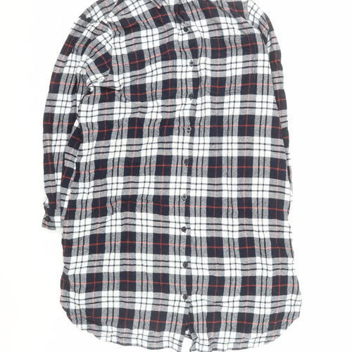 John Lewis Women’s Multicoloured Flannel Button-Up Shirt Size 16