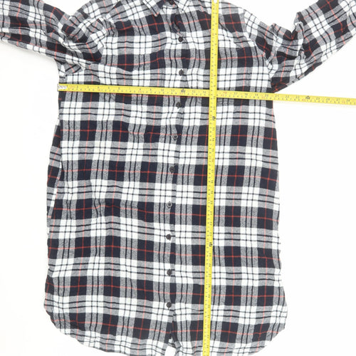 John Lewis Women’s Multicoloured Flannel Button-Up Shirt Size 16
