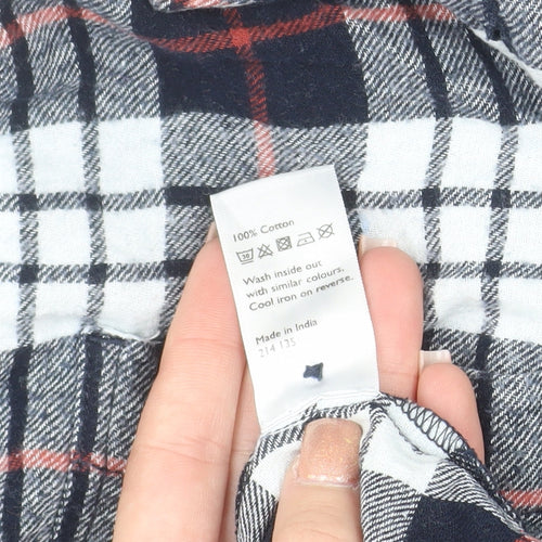 John Lewis Women’s Multicoloured Flannel Button-Up Shirt Size 16