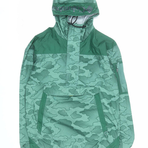 Columbia Men’s Green Camouflage Anorak Windbreaker Jacket S