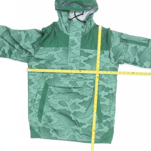 Columbia Men’s Green Camouflage Anorak Windbreaker Jacket S