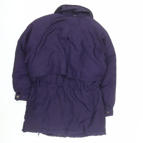 Gallery Men's Purple Down Insulated Parka Coat Size S Winter Jacket