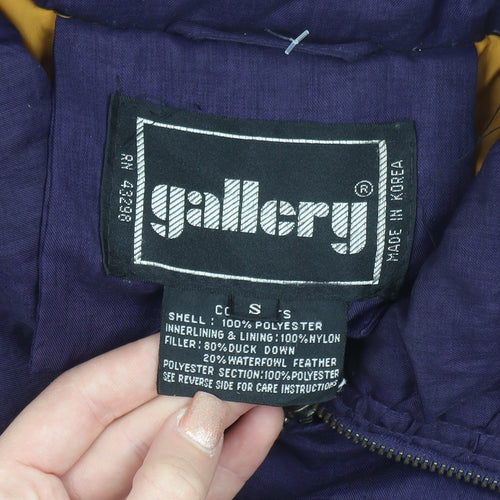Gallery Men's Purple Down Insulated Parka Coat Size S Winter Jacket