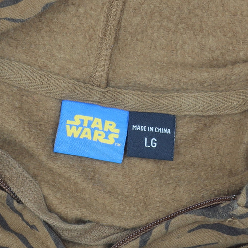 Star Wars Men’s Brown Chewbacca Full Zip Hoodie L