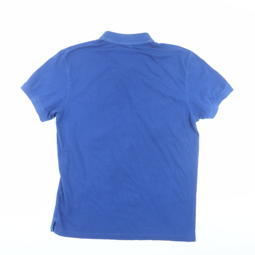 Gant Men's Blue XL Cotton Polo Shirt Short Sleeve Classic Fit