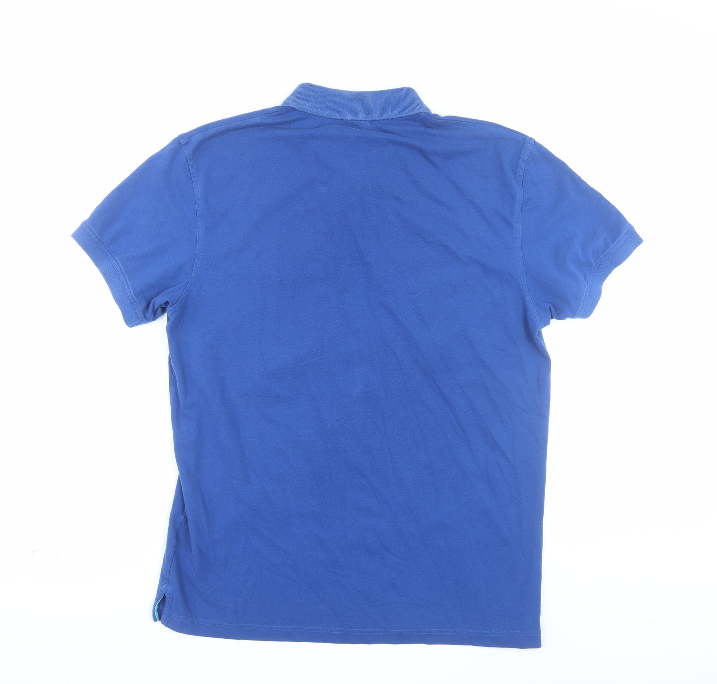 Gant Men's Blue XL Cotton Polo Shirt Short Sleeve Classic Fit