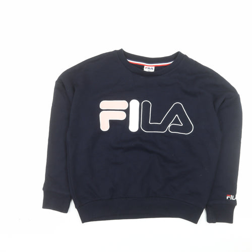 Fila Women's Navy Blue Small Pullover Sweatshirt