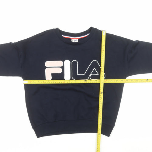 Fila Women's Navy Blue Small Pullover Sweatshirt