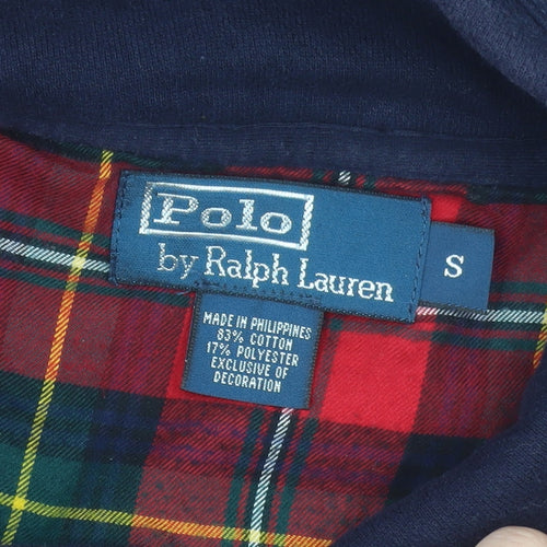 Polo Ralph Lauren Men's Navy Button Henley Sweatshirt Size S