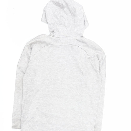 Adidas Women’s Grey Pullover Hoodie Size M Polyester Sportswear