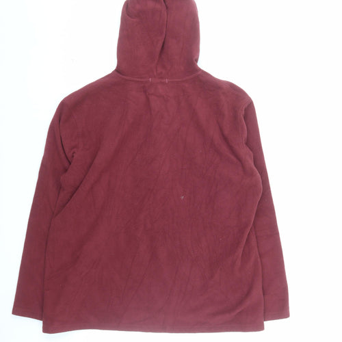 L.L.Bean Unisex Red Fleece Pullover Hoodie XL Regular
