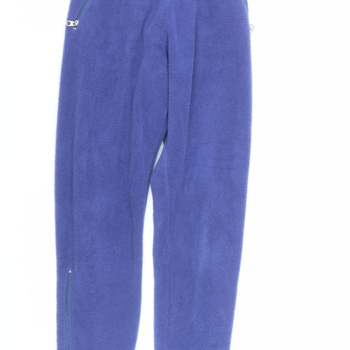 Polartec Men Blue Fleece Sweatpants XS Elastic Waist Winter Warm