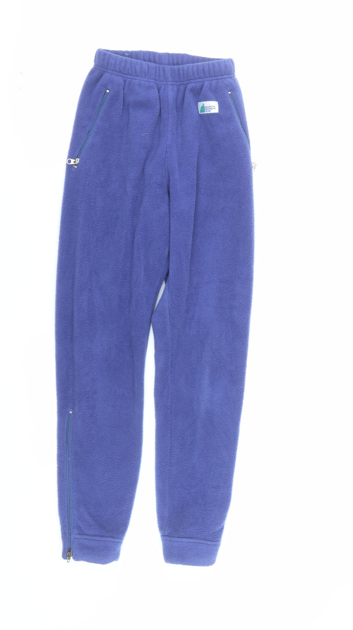 Polartec Men Blue Fleece Sweatpants XS Elastic Waist Winter Warm