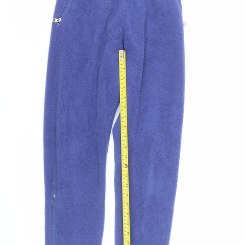 Polartec Men Blue Fleece Sweatpants XS Elastic Waist Winter Warm