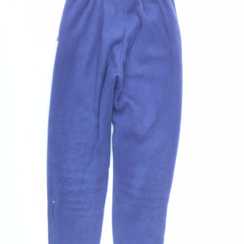 Polartec Men Blue Fleece Sweatpants XS Elastic Waist Winter Warm