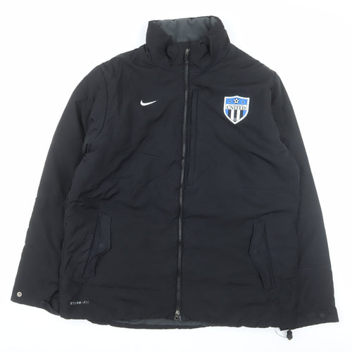 Nike Mens Black Storm-FIT Puffer Jacket L Regular 42in Waterproof