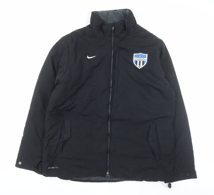 Nike Mens Black Storm-FIT Puffer Jacket L Regular 42in Waterproof