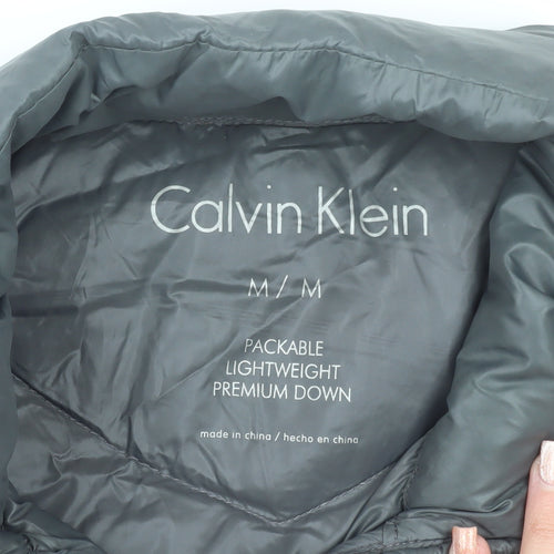 Calvin Klein Men's Grey M Lightweight Down Puffer Jacket