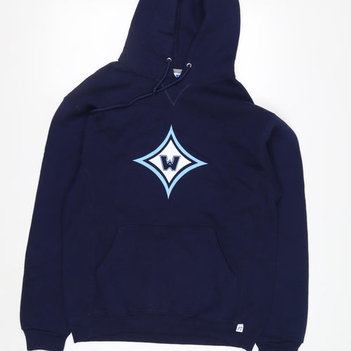 Russell Athletic Men’s Blue Pullover Hoodie M Baseball Sportswear