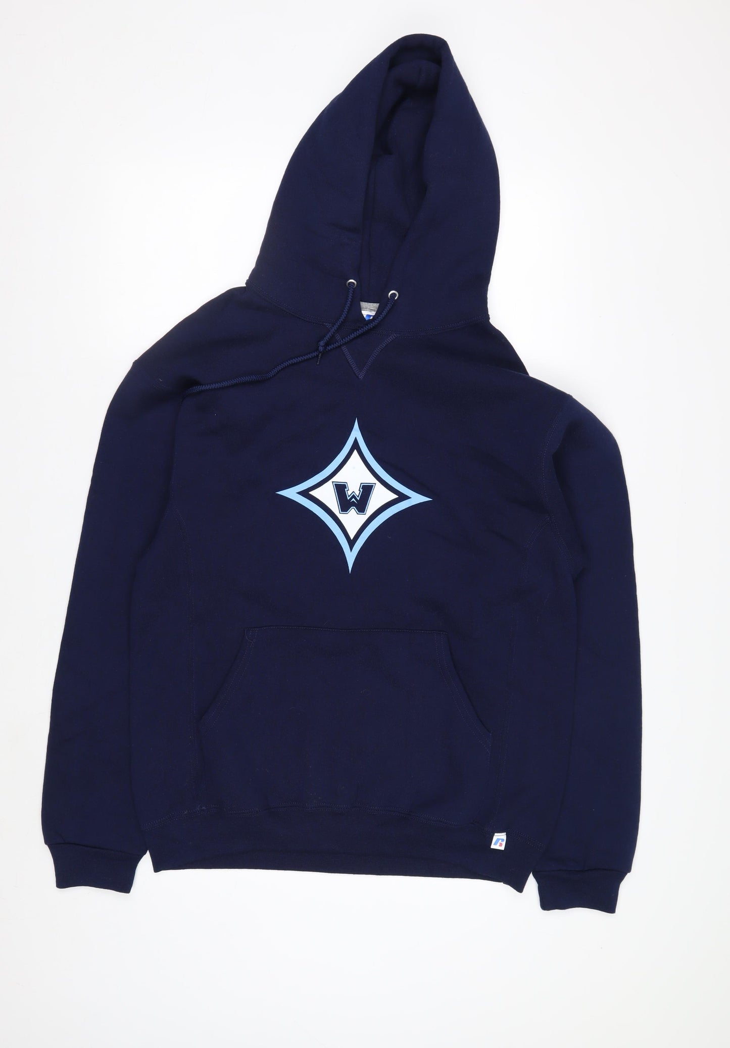 Russell Athletic Men’s Blue Pullover Hoodie M Baseball Sportswear