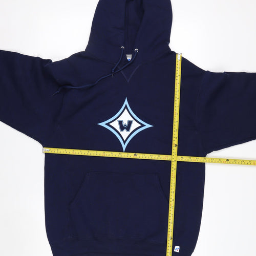 Russell Athletic Men’s Blue Pullover Hoodie M Baseball Sportswear