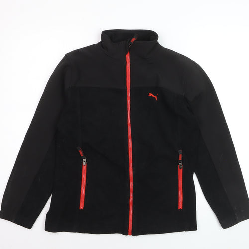 Puma Teens Black Full Zip Fleece Sweatshirt XL Sports Style