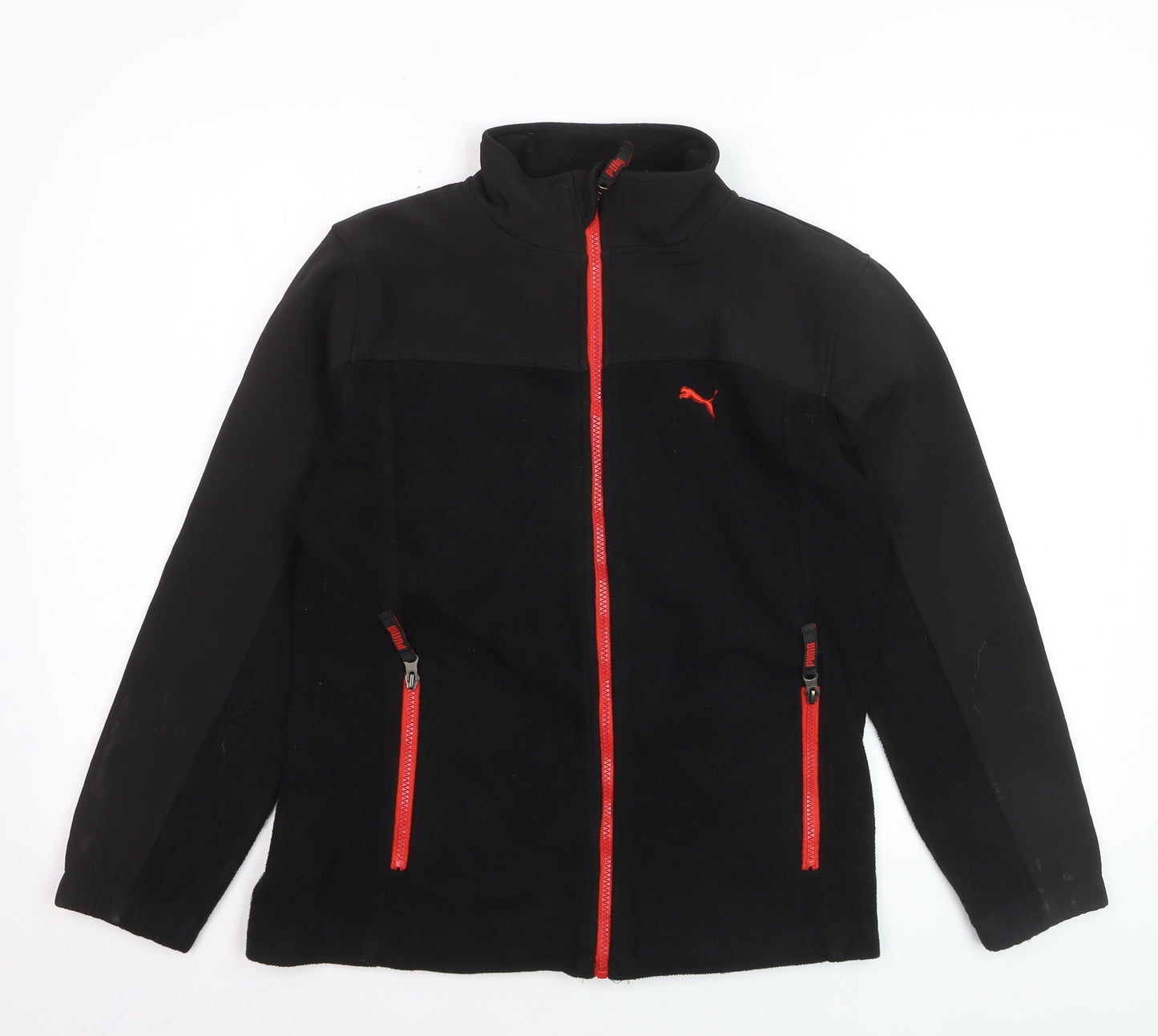 Puma Teens Black Full Zip Fleece Sweatshirt XL Sports Style