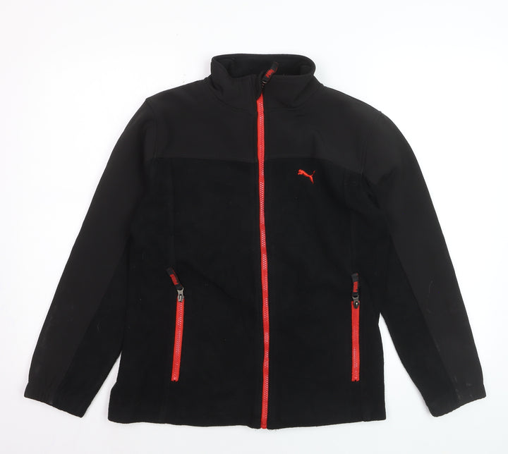 Puma Teens Black Full Zip Fleece Sweatshirt XL Sports Style