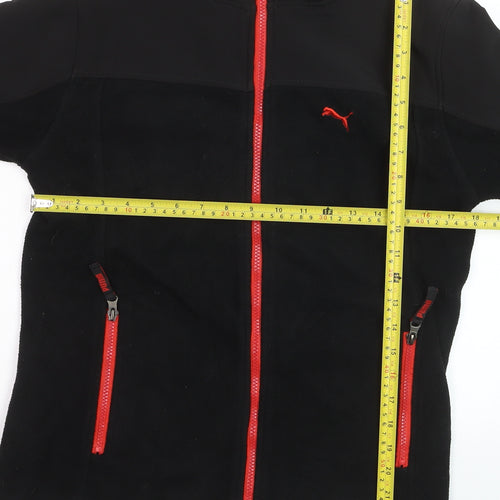 Puma Teens Black Full Zip Fleece Sweatshirt XL Sports Style