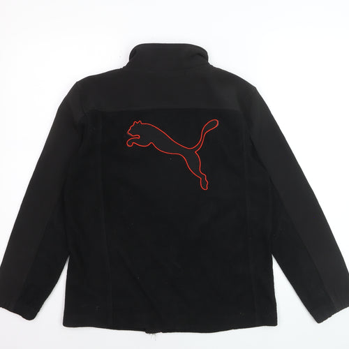 Puma Teens Black Full Zip Fleece Sweatshirt XL Sports Style