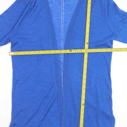 Marks and Spencer Women’s Blue Lightweight Open Knit Cardigan Size L