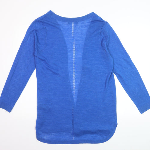 Marks and Spencer Women’s Blue Lightweight Open Knit Cardigan Size L