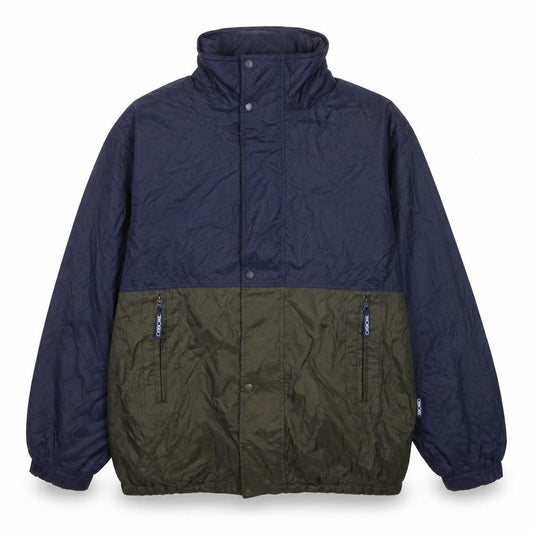 Front view of Cherokee Men's Blue Windbreaker Jacket M Nylon Zip Casual
