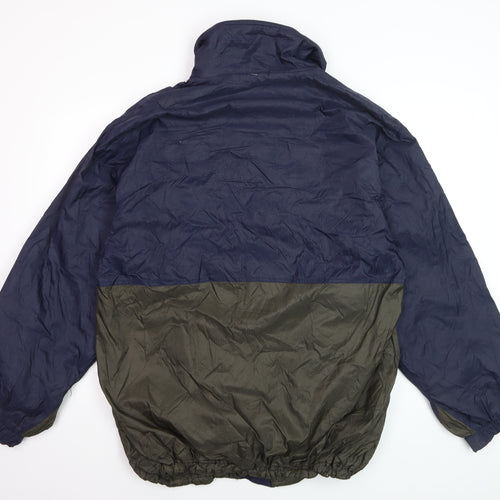Cherokee Men's Blue Windbreaker Jacket M Nylon Zip Casual