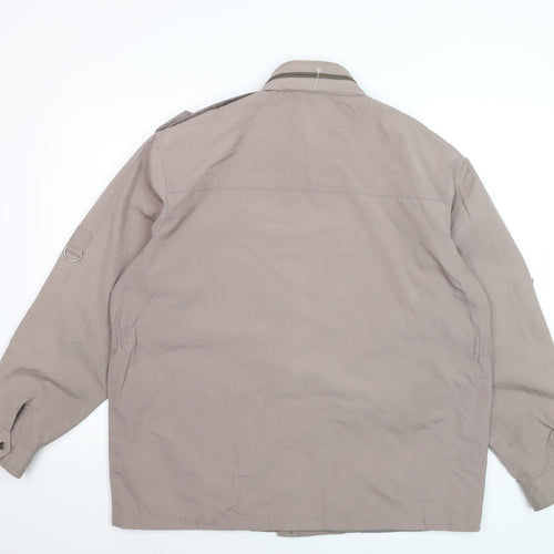 Serge Saint Yves Men's Beige XL Military Cotton Jacket
