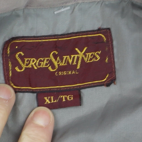 Serge Saint Yves Men's Beige XL Military Cotton Jacket